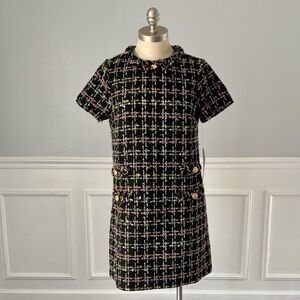 Tuckernuck Holly Tinsel Tweed Short Sleeve Dress